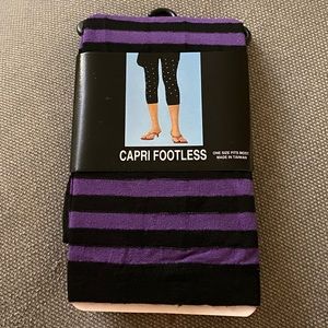 Capri footless tights